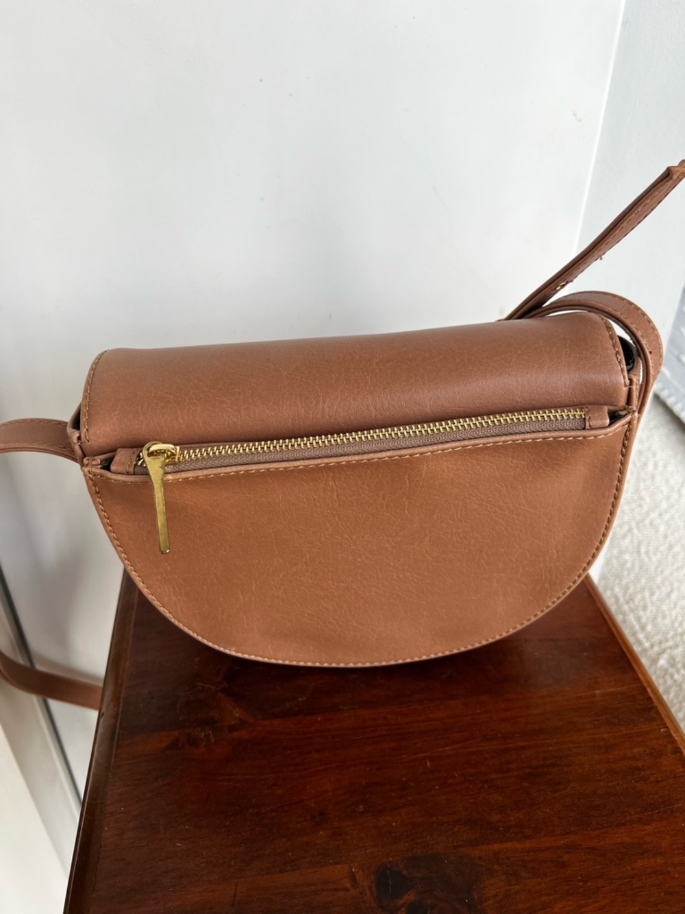 Matt & Nat Saddle Crossbody in Cognac - Picture 3 of 3